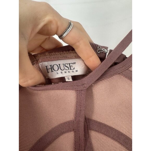 House Of CB London Bandage Bodycon Dress Women’s S Read - Picture 4 of 10